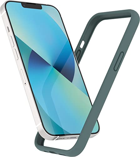 K TOMOTO Liquid Silicone Bumper Case for iPhone 13 Mini 5.4Inch, Pine Green
