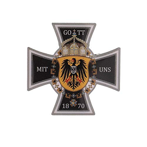 Fengteng 1870 Deutschland Reich Unification Badge German Federal Eagle Cross Pin God with us