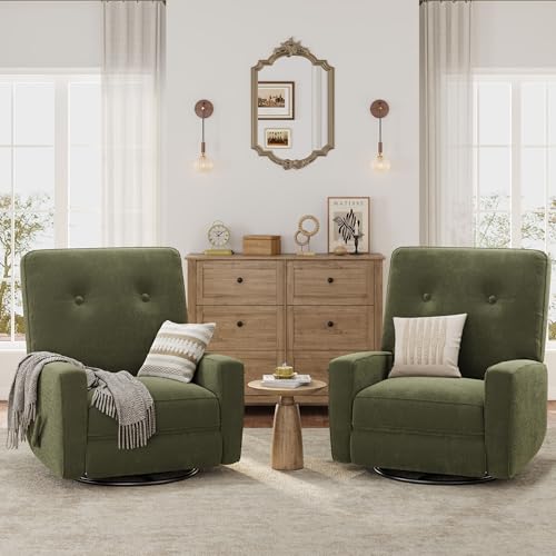 Image of IDEALHOUSE 360 Recliner Chair with Adjustable Backrest & Footrest, Green