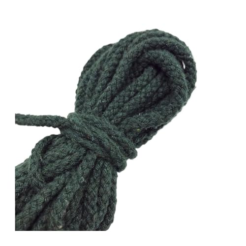 �ȂЂ� 5���[�h 6mm �R�b�g���c�C�X�g�R�[�h���[�v �}���`�J���[ DIY �N���t�g�f�R���[�V���� �X�g���b�v(Dark Army Green)