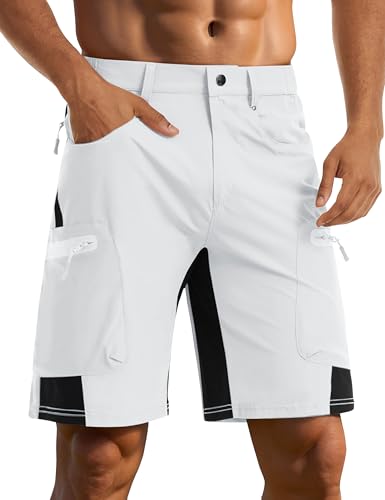 CRYSULLY Men's Hiking Cargo Shorts Outdoor Summer Lightweight Quick Dry Casual Shorts with 5 Pocket2