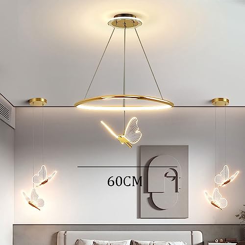 Suspension circulaire ronde LED dimmable pour éclairer efficacement une table à manger - 7