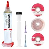 Flux Soudure Electronique (Seringue De 10 Ml),Sans Nettoyage Pate A Souder,Avec Tresse A Dessouder 6 M × 2,5 MM,Idéal Pour Les Réparations Électroniques Et Les Projets De Soudure