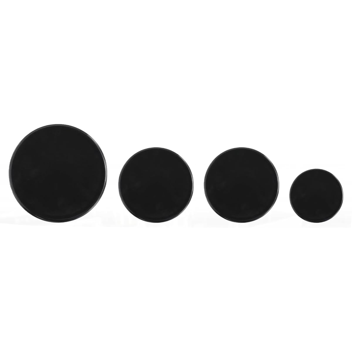 Juego de 4 tapas para quemadores de estufas de gas universales de 55 mm, 75 mm y 100 mm, tapas planas para quemadores de estufas de gas empotradas, accesorios para encimeras — view 2