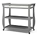 Delta Children Lancaster Changing Table with Wheels and Changing Pad, Grey
