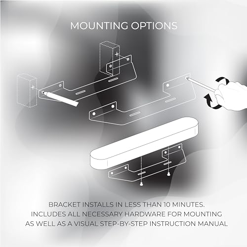 HumanCentric Soundbar Wall Mount for Sonos Beam Speaker - Black