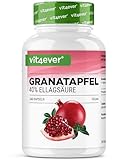 vit4ever Granatapfel Extrakt - 240 vegane Kapseln - Natürlicher Premium Extrakt mit 40% Ellagsäure - Hochdosiert - Vegan