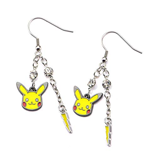 Pokemon Pikachu & Lightning Bolt Dangle Earrings