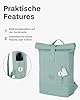 Johnny Urban Rucksack Damen & Herren Mint - Robin Medium - Rolltop Mit Laptopfach für Uni Business Fahrrad - 15L - Nachhaltig - Wasserabweisend #5
