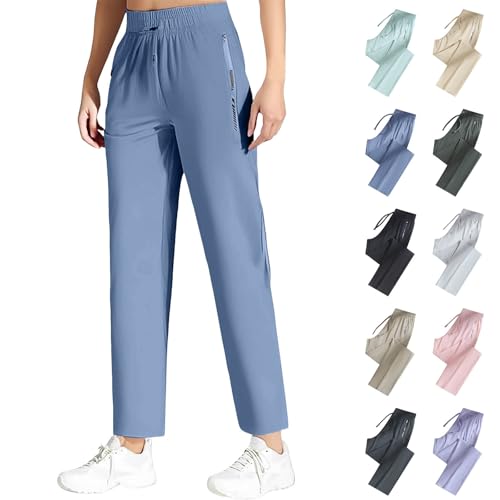 Senistyle Pants for Women Over 50 Ultra Stretch Breathable Casual Pant Quick Drying Stretch Active Trousers