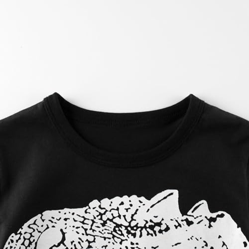 Image of Toddler Boy Clothes Cartoon Cotton Summer Short Sleeve T-Shirt and Shorts Kids Outfit Set 2-7 Year