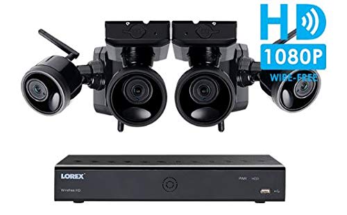 Lorex Wire Free Camera System, 6 Channel DVR, 4 Rechargeable Wire Free Cameras