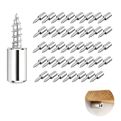 40Pcs Taquet Etagere Supports d'étagère à vis Autotaraudeuses, Chevilles de Support Etagere...