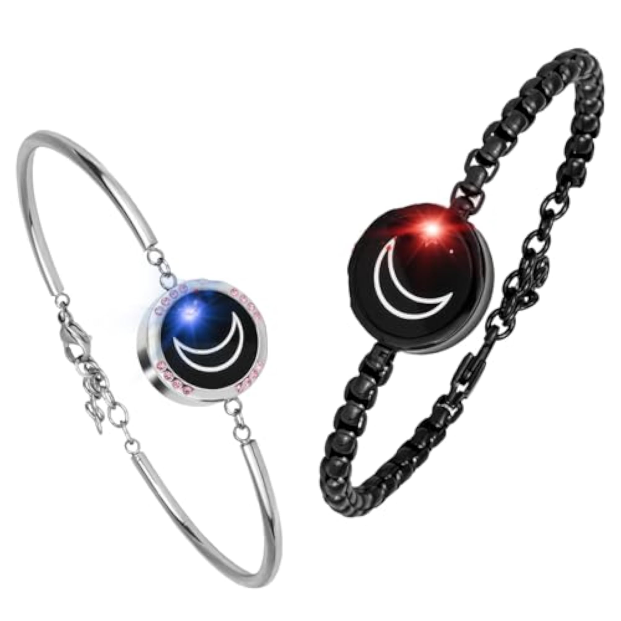 Couple's Long Distance Touch Bracelets, Remote Intelligent Matching