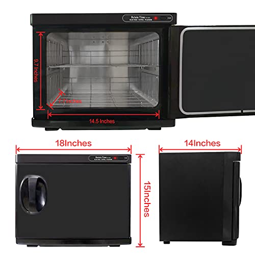 18L Professional Towel Warmer, Large Hot Towel Warmer, The Retaintime Towel Warmer Is Suitable For Salons, Beauty, Spas, Pedicures And Other Professional Stores.(Black Towel Warmer) #TOP6