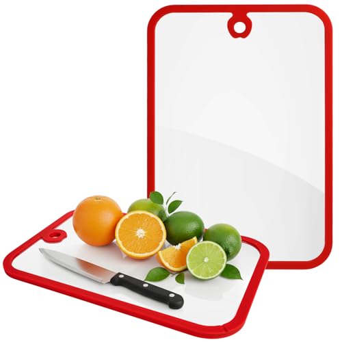 Set de 2 tablas de cortar de vidrio templado miniatura 1