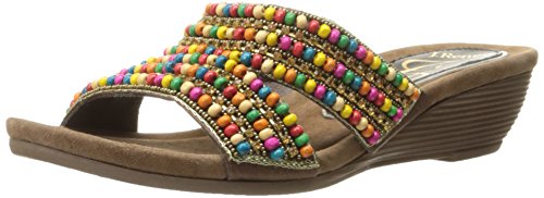 J.Renee Women's Antonina Wedge Slide Sandal