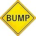 Bump Novelty Metal Crossing Sign CX-572