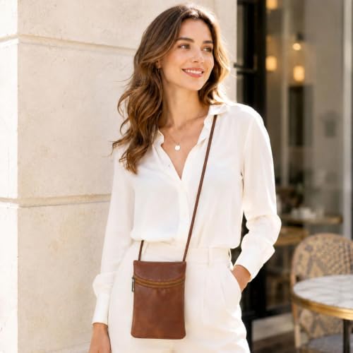 Image of Small Crossbody Women Cell Phone Purse Wallet Bag With Shoulder Strap