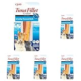 INABA Tuna Fillet Grilled - Friandises pour Chats en Filet de Thon - Bouillon Aromatisé au Pétoncle - Snack pour Félins Grillé et Riche en Antioxydants - Nourriture pour Chats - 1 Filet de 15g