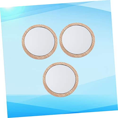 Espejo mini de maquillaje portátil rojo en forma de corazón miniatura 2