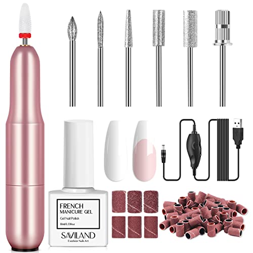 Saviland Kit Gel y Taladro Eléctrico para Uñas 10ML miniatura 1