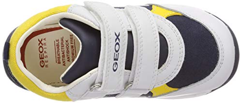 Geox B Each Boy D, Zapatillas, para Bebé-Niños, Blanco (White/Navy C0899), 18 EU