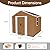 Montary 6X4 FT Outdoor Storage Shed with Windows, Lockable Door & Ventilation - Weatherproof Metal Garden Shed, Outdoor Tool Storage House for Backyard, Lawn, Patio,Yard