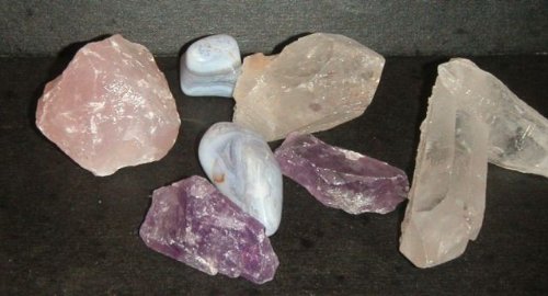 Yeti-Gold Edelsteinw. Anti-Stress mit Chalcedon Cover