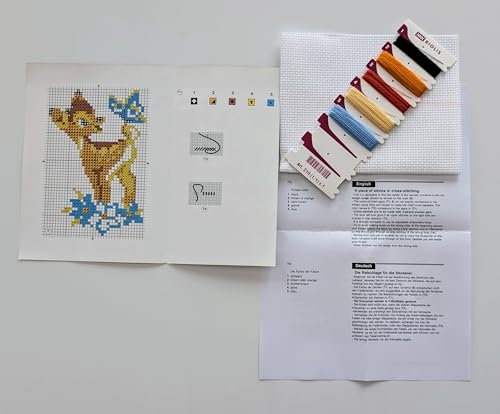 Image of RIOLIS - Doe 210, Cross Stitch Kits 5,12 inch x 6,3 inch, Cross Stitch Kits for Beginners & Advanced, Crossstitching Kit Adult, Embroidery Counted Stitching Kit