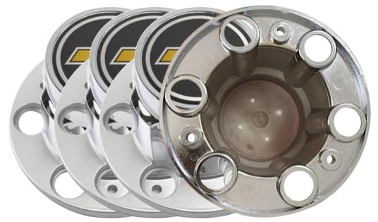 4Pcs Wheel Center Cap Hub Cap Chrome 6-Lug CM361 for Silverado C1500 Truck Blazer Suburban Jimmy 15" 15x8 Rally Wheel