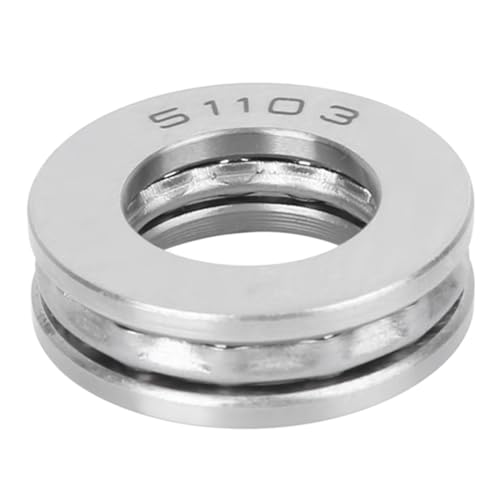 5PCS 51103 Thrust Bearing, Axial Thrust Ball Bearing Longboard Bearings Skateboard Bearings for Machinery Manufacturing Equipment Installation Maintenance