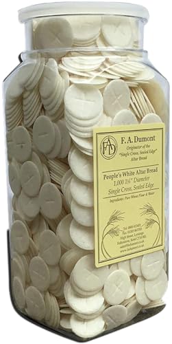 F.A. Dumont Altar Bread - 1 1/8 White - 1000 Container