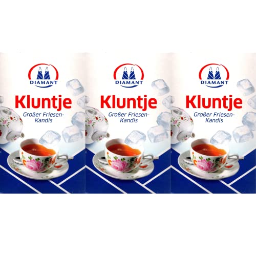 Diamant Kluntje Großer Friesen-Kandis, 1kg 3er Pack