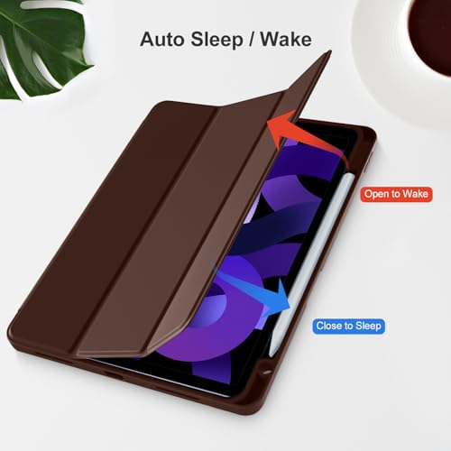 Image of Akkerds for iPad Air 11 Inch Case M4 /M3 /M2, Air 5th /4th Gen 10.9,Darkbrown