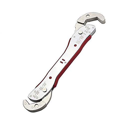SaiDian 1 Pcs Magic Wrench Tools Self-Adjusting DIY Wrench 9-45MM Universal Wrench Multifunction Spanner Quick Snap Grip Wrench Socket Dual Head Adjustable