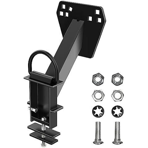 Jorohiker Stake Pocket Spare Tire Carrier with D-Ring ,Spare Tire Mount Bracket for Trailer Fits Most 4 & 5 & 6 & 8 Lugs Wheels on 4", 4.5", 4.75", 5", 5.5",6" or 6.5" Bolt Patterns Cover