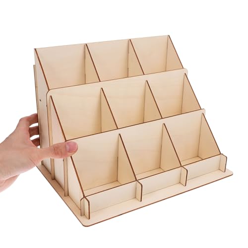 Présentoir en bois massif éco-responsable pour cartes et comptoirs de boutiques