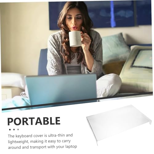 Protector antipolvo de teclado de acrílico resistente y transparente de 17,3" 7