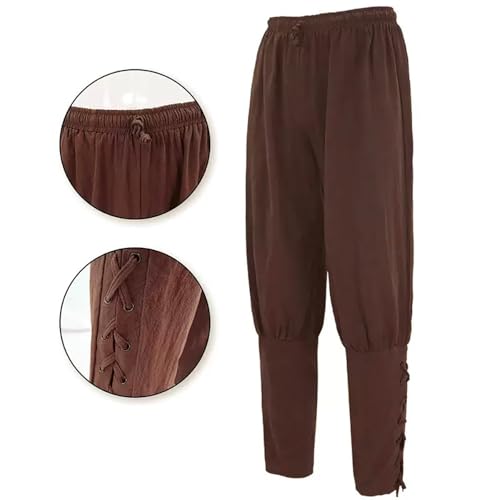 Image of 8 Pcs Medieval Costume for Boys Renaissance Viking Pirate Tunic Outfit for Kids