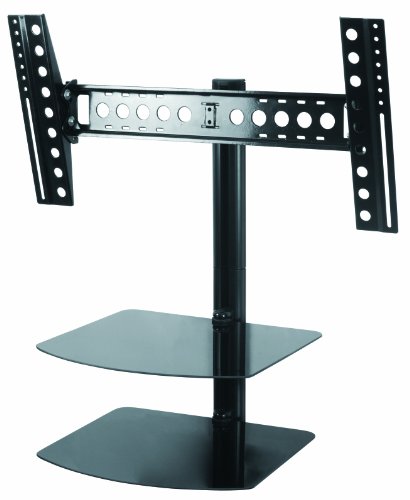 Best Seller AVF ESL822B-T Tilt and Turn TV Mount with 2 AV Shelves, and Cable Management System for 37-Inch to 60-Inch TV - Black