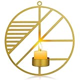 Einzigartiges Design: geometrischer 3D-Metall-Kerzenhalter, einzigartige und exquisite Produktionsdetails, hohles Design, reflektiert den nordischen Stil, schafft ein romantisches Gefühl, legen Sie Teewachs oder Kerzen am Abend, schalten Sie die Lichter aus, die ganze Atmosphäre wird abgegeben.
