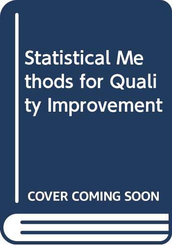 Statistical Methods for Quality Improvement: Kume, H.: 9780412489600 ...