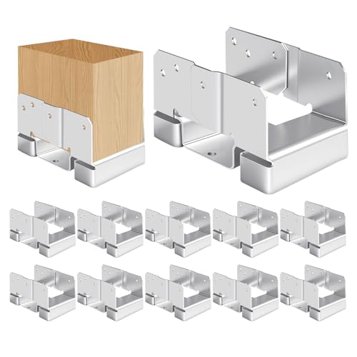 10Pcs 4x6 Post Base Brackets Fit for Concrete Sliver