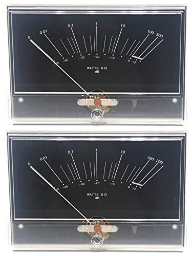 2pcs M-5000R HIFI Fever Amplifier VU Panel DB Level Meter Power Amplifier