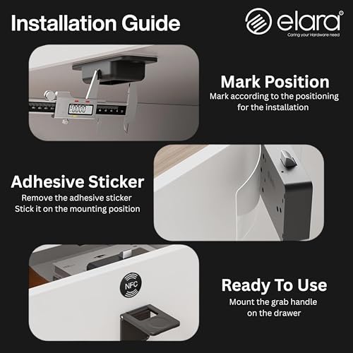 Image of Elara Smart Drawer Lock Black (DX-2)