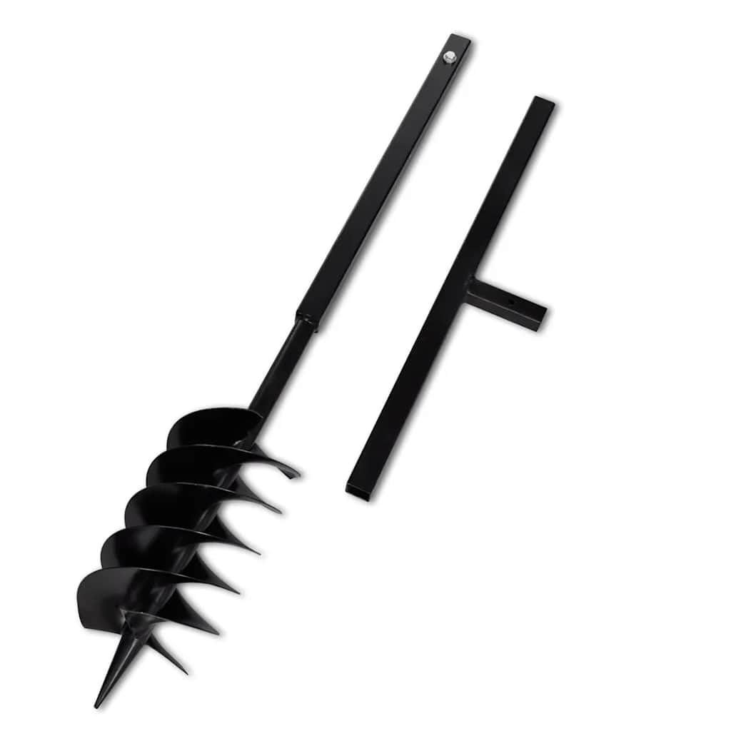vidaXL Taladro de Tierra con Mango 150 mm con un Tubo de Extensión 13 m Acero