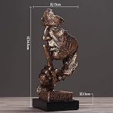 Echter GESICHTSBESAMUNG, klassisches Seitenprofil, Detaillierte mimikfalten, Sorgf? Ltig geschnitzt.Diese kleine Statue ist leicht, so Dass es fast überall zu hause oder im Büro platzieren k? Nnen, Und es sieht aus Wie eine sch? Ne Landschaft.