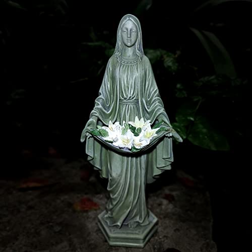 Chrui Virgin Mary Outdoor Garden Decor Statues, Outdoor Patio Angel Art Garden Cemetery Decorations Statue For Patio, Lawn, Yard Decoration , Housewarming Garden Unique Gift #TOP5