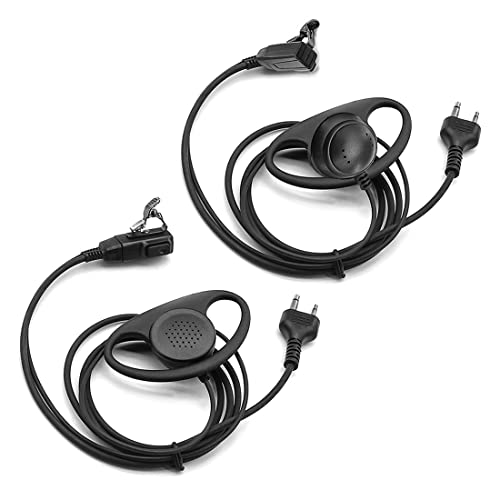 NEWASHAN 2X Oreillette Talkie Walkie D-Style Casque Écouteur Compatible avec Midland Radio Alan 42 CT-590S G7 G7Pro G8 G9 G9Pro M24 M24 Plus M48 M99 G6 XT G7...
